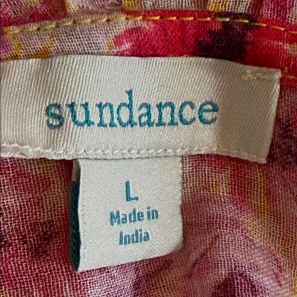 Sundance Ingrid Effortless Floral Bohemian Dress with Tassel Detail Size L Lined - Picture 8 of 12